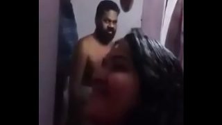 Desi aunty sex having hot fuck with beard boy firend