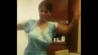 Indian Aunty Dance With Big Boobs